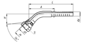 Фитинг 45 DKI 1016C