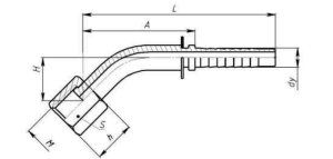 Фитинг 45 DKM F1018
