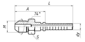 Штуцер 8 AGI0820 M20x1,5